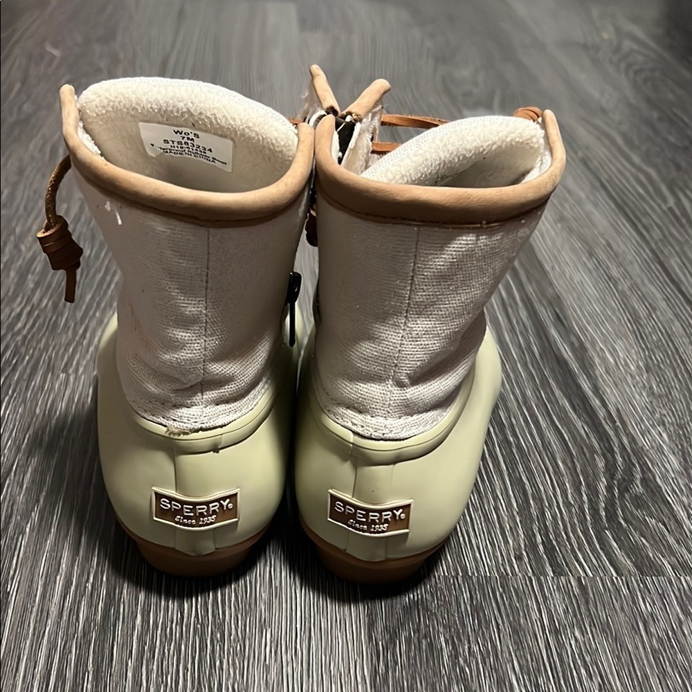 Sperry Cream and Tan Ankle Boots - Picture 4 of 7
